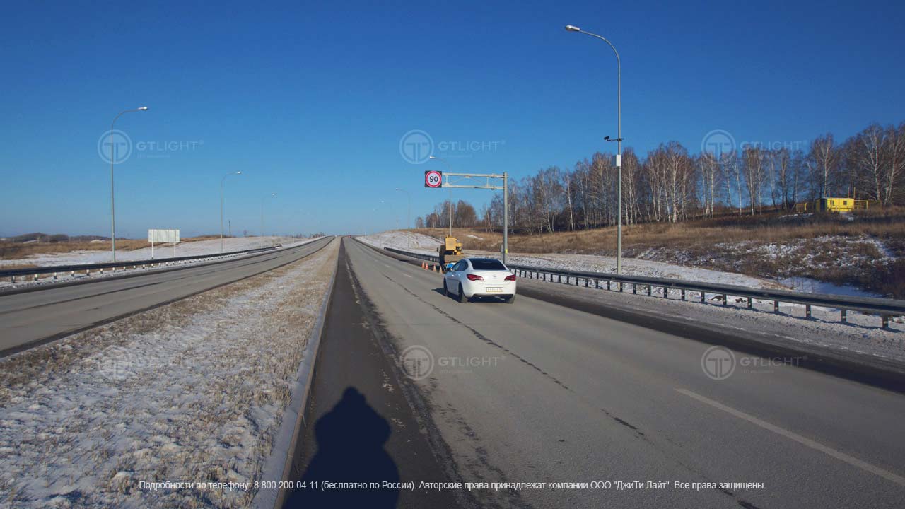 Road dynamic message sign, Kemerovo, 7 km, Directorate of Kuzbass Highways, photo 3