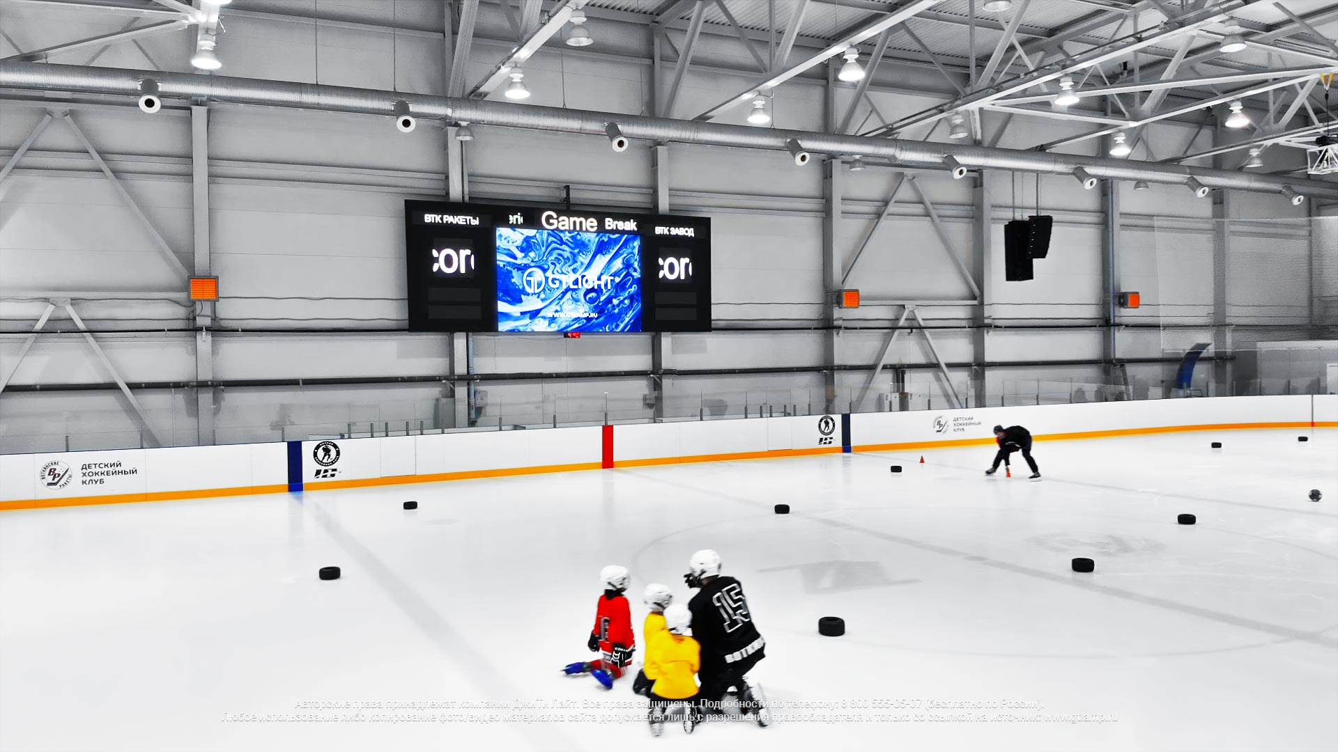 Светодиодное спортивное табло, Воткинск, ледовая арена «Знамя»