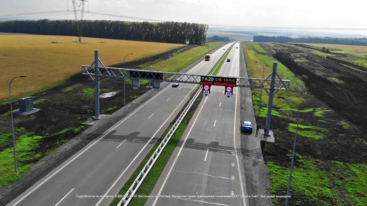 3 комплекта светодиодных дорожных знаков для новой автомагистрали Кемерово - Ленинск-Кузнецкий | ДжиТи Лайт, фото 2