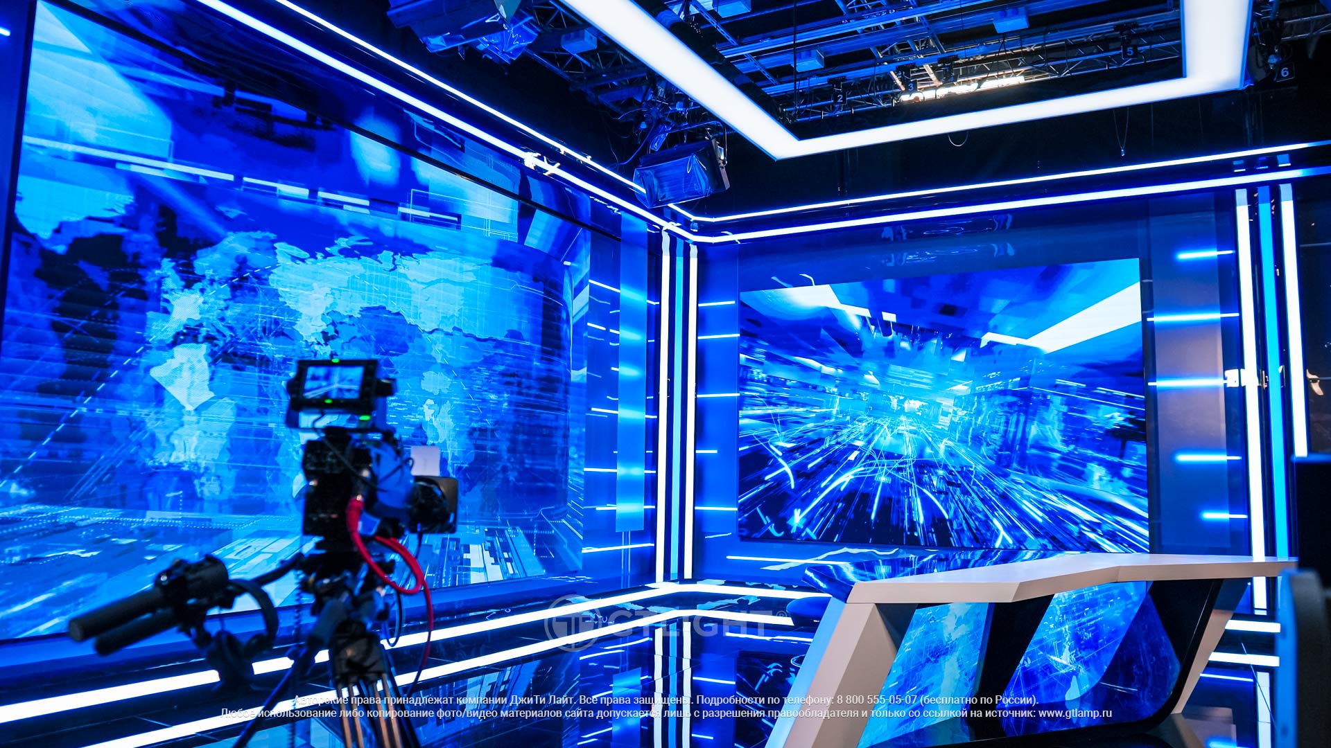 Светодиодные экраны для телестудии, Тула, ВГТРК, «Вести Тула», фото 3
