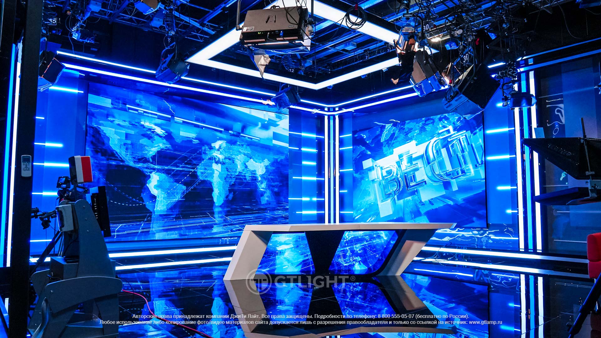 Светодиодные экраны для телестудии, Тула, ВГТРК, «Вести Тула», фото 4