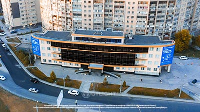 Светодиодные экраны на фасад здания, Новосибирск, «МТС»