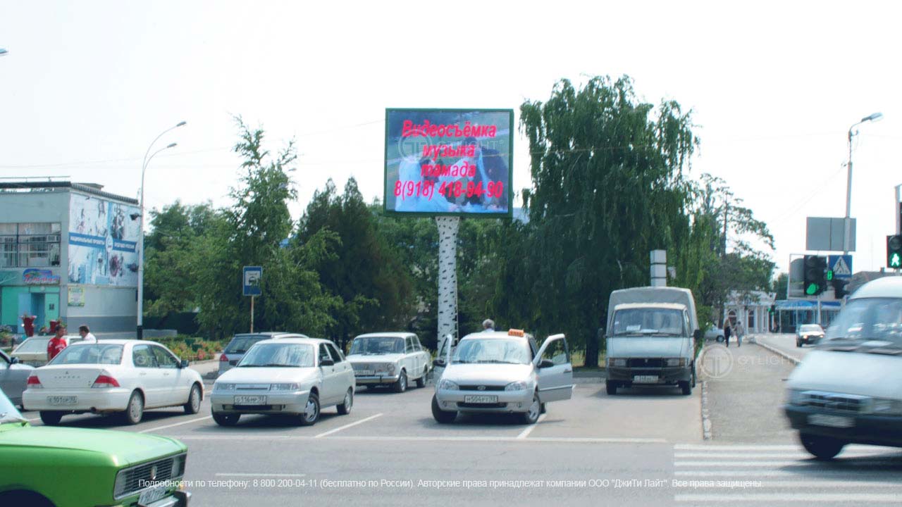 Проекты инсталляций светодиодных LED экранов «ДжиТи Лайт» в городе Абинск, фото 2
