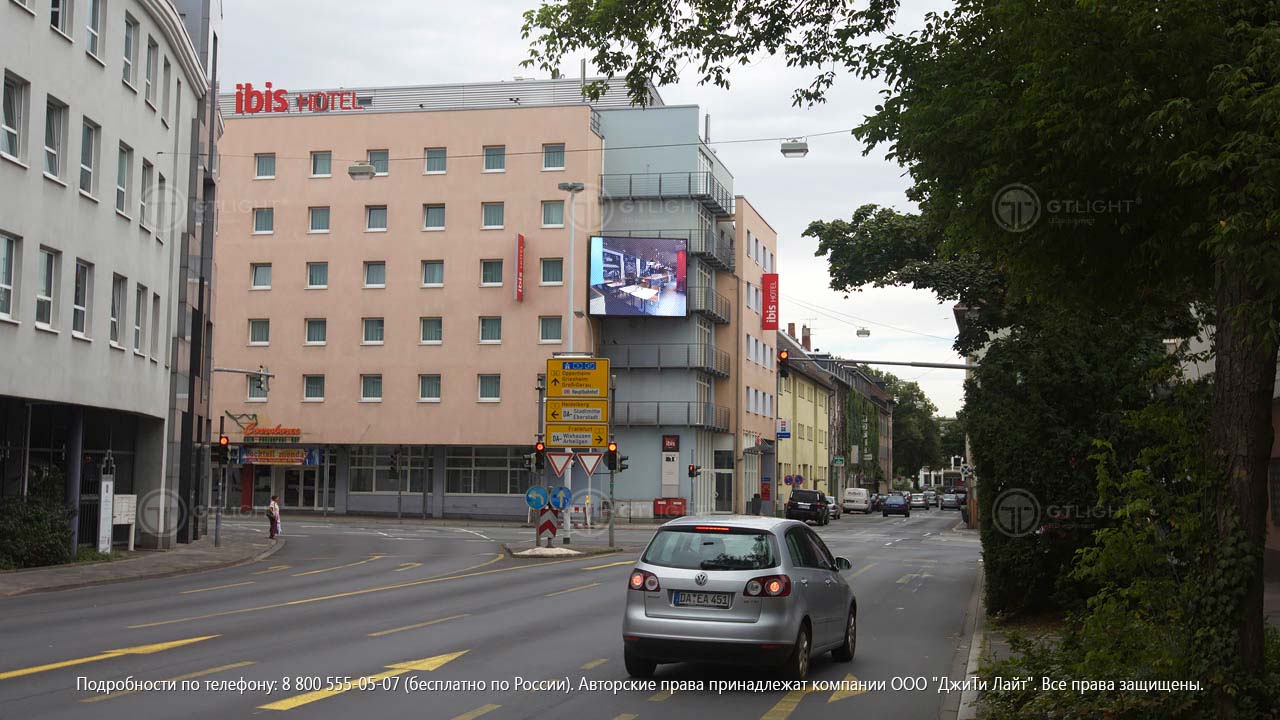 Светодиодный экран, Франкфурт-на-Майне, гостиница Ibis Hotel, фото 3