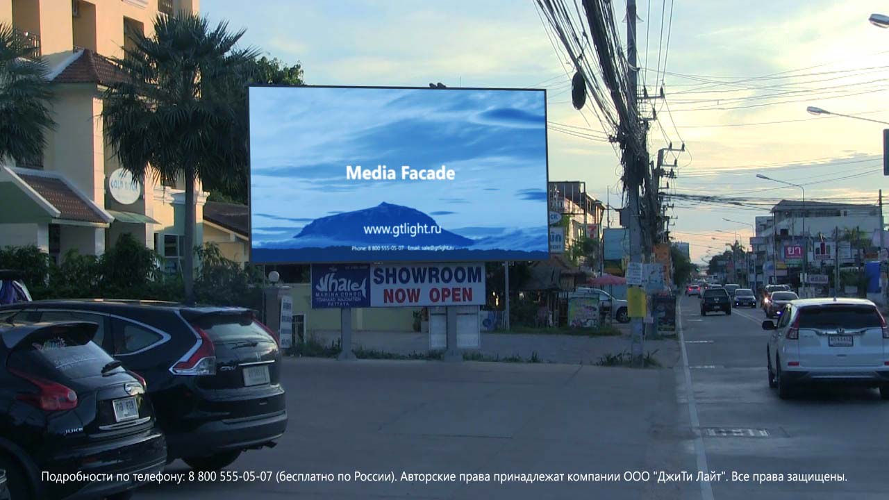 Светодиодный экран, Паттайя, жилой комплекс Whale Marina Condo, фото 3