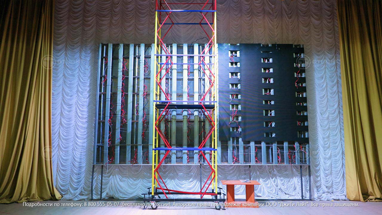 Светодиодный экран, Пятигорск, Государственное бюджетное образовательное учреждение — ДжиТи Лайт. Россия, фото 2