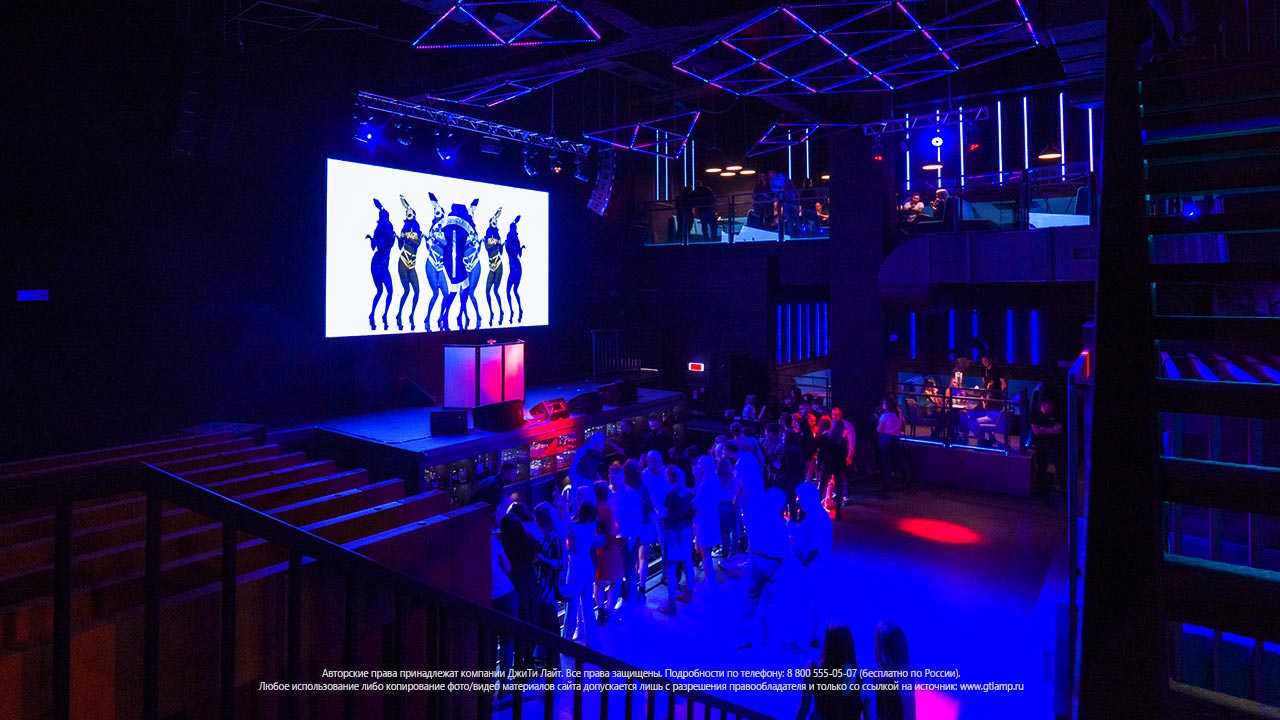 Светодиодные экраны для ночного клуба, Кемерово, «Перекресток», фото 3