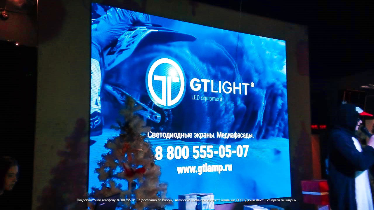 Светодиодный интерьерный экран, Омск, развлекательный комплекс «Фабрика» | ДжиТи Лайт, фото 2