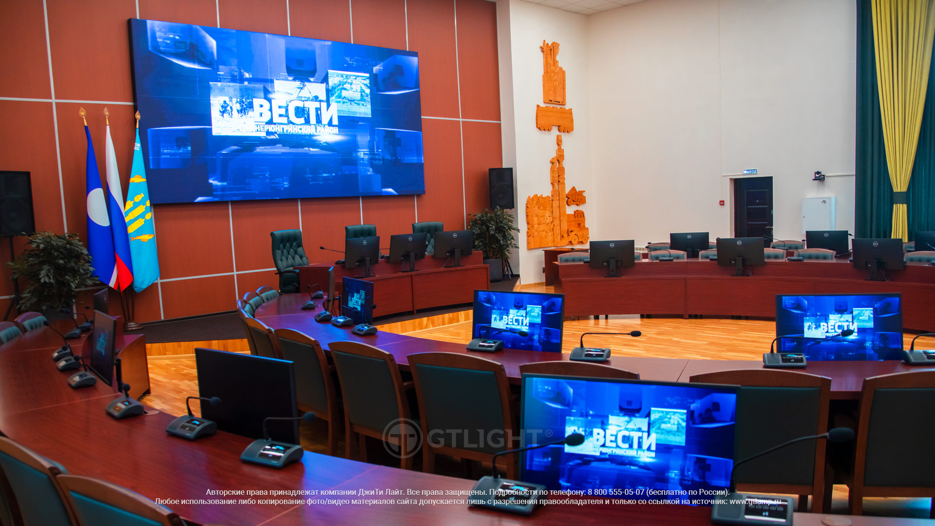 Светодиодный интерьерный видео экран, Администрации Нерюнгринского района, Нерюнгри — ДжиТи Лайт, фото 2