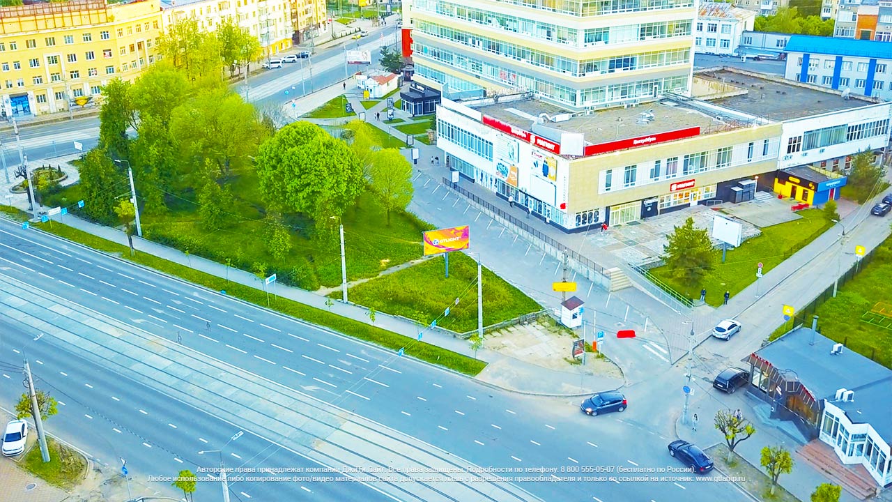 Светодиодный экран для улицы, Смоленск, РА «Гагарина» — ДжиТи Лайт. Россия, фото 2