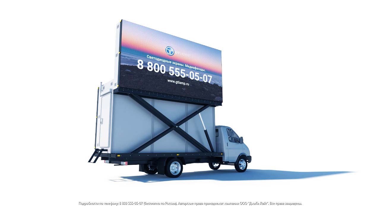 Cветодиодный экран на грузовой автомобиль, фото 2