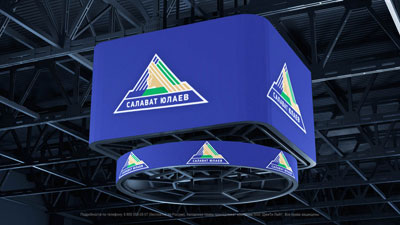 Хоккей стадионына арналған жарықдиодты бейнекуб, Уфа, Дизайн жобасы