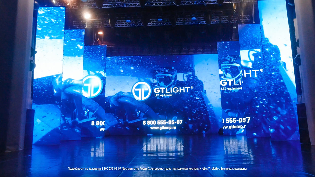 LED screens for the stage, Novy Urengoy, CSC 